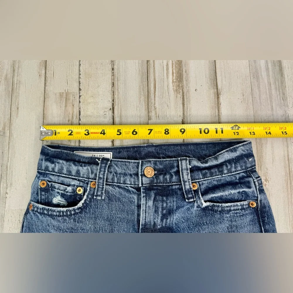 Gap Cheeky Straight Sky High Mid Rise Women Jeans - Size 24| 00R (26x25) - Picture 5 of 10